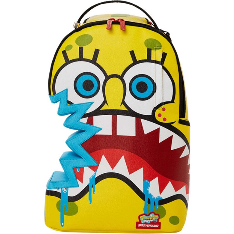 Zaino Con Bocca Squalo Marca Sprayground Zaino In Pelle Vegana Con Bocca Squalo Marrone