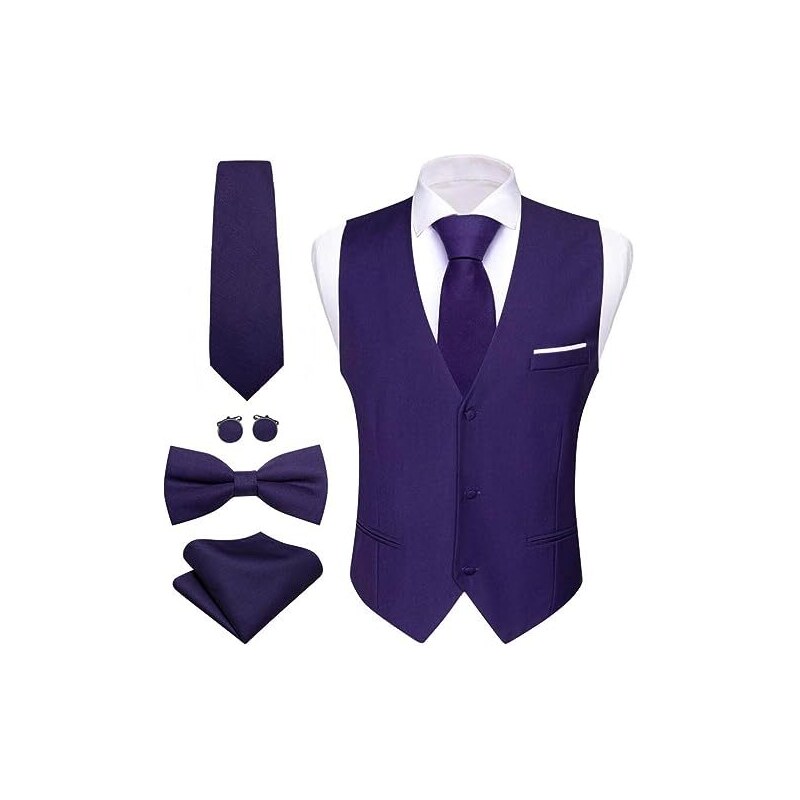 Set Gemelli E Spilla Per Cravatta Uomo - Cristalli Blu, Made In Italy, Anallergico - Foto 4