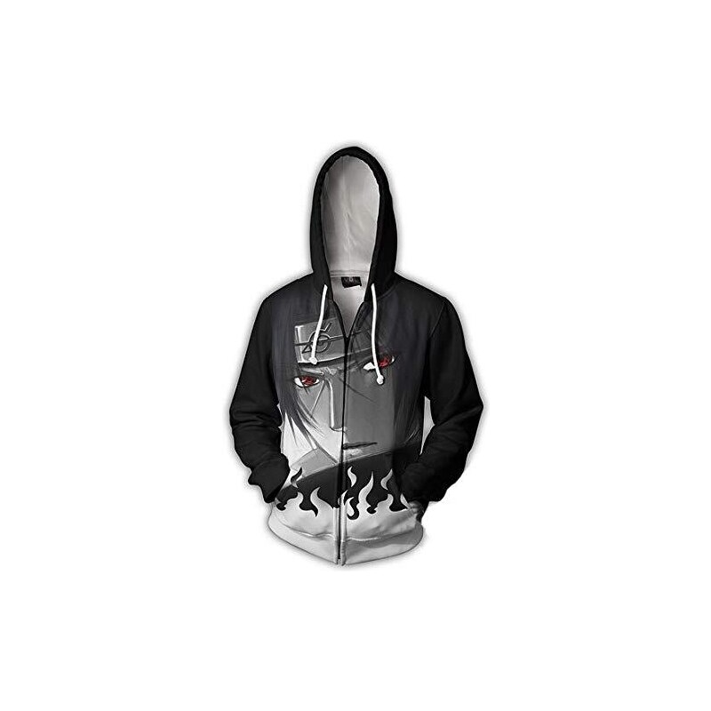 Felpa Uomo Con Cappuccio E Cerniera – Oversize, Sportiva, Tasche Con Zip, Colore Unico - 2