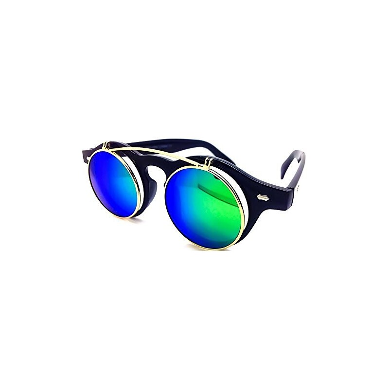 Lunettes De Soleil Vintage Rondes Unisex – Style Johnny Depp, Monture Acétate