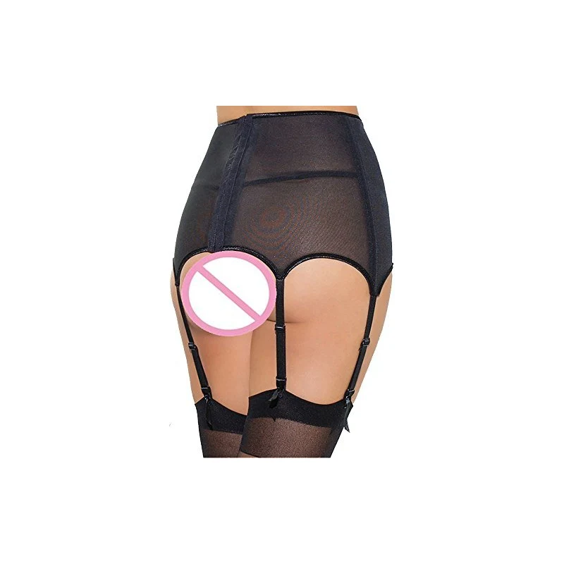 WEIMEITE Giarrettiera Dnna Sexy Reggicalze a Vita Alta in Rete con Reggicalze Lingerie