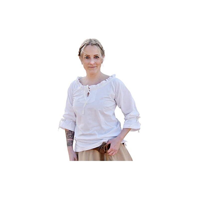 Camicia Donna S.Oliver A Maniche 3/4 Con Scollo A Tunica E Bottoni – Vestibilità Normale