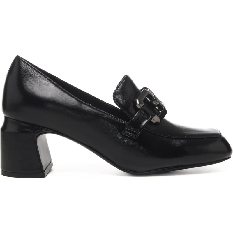 Scarpe White Mountain Donna – Mocassino Con Tacco A Blocco Freehold, Nero, Taglia 38.5 EU, Slip On, Dettaglio Bit