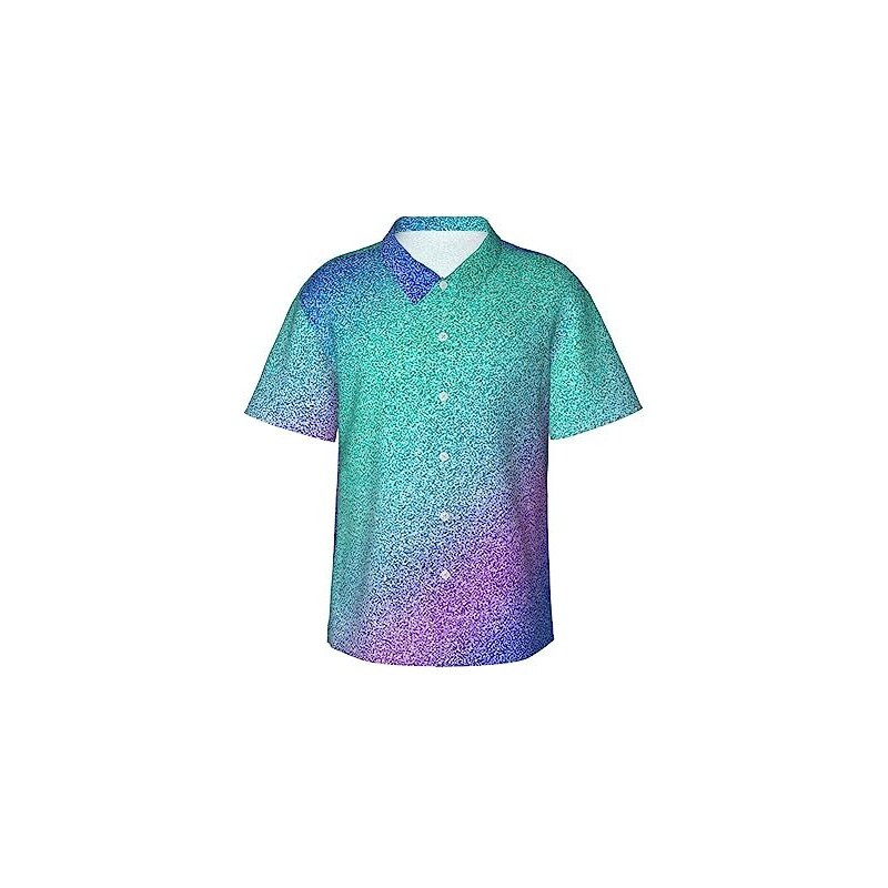 COOFANDY Camicia Hawaiana da Uomo, a Maniche Corte, Estiva, per