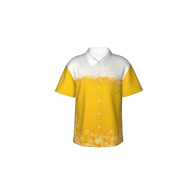 Camicia Uomo Fantasia, Camicie Estive Casuali Fiori Tropicali