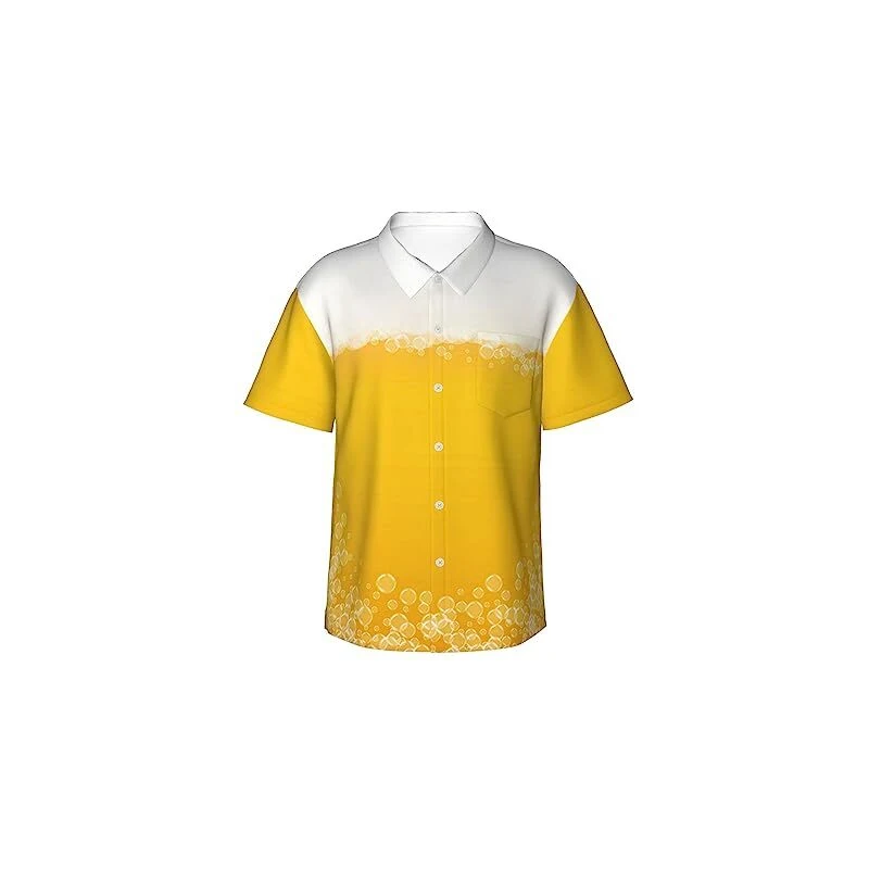 Camicia Hawaiana Da Uomo Nuova Camicia Casual Abbottonata Manica Corta Da Spiagg