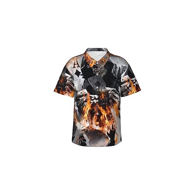 stampa cactus estate uomo button down manica corta camicia