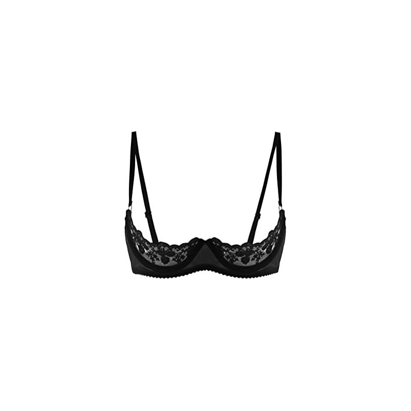Aislor Reggiseno Erotico Donne Sexy Hot Bra Brasiliana Senza Imbottito Balconcino Reggiseni Aperti Con Ferretto Donne Lingerie Push Up Bikini Donna Top Con Spalline T Nero 4xl 124518771
