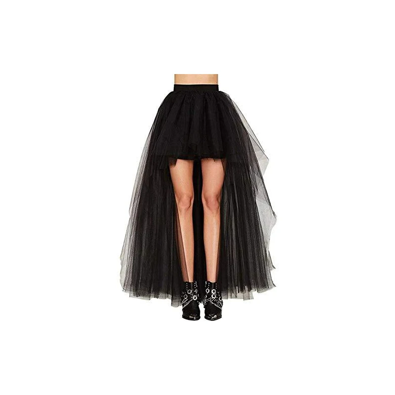 Gonna Gotica Steampunk Con Teschi E Pizzo - Vita Alta, Per Cosplay, Halloween E Medievale - Foto 9