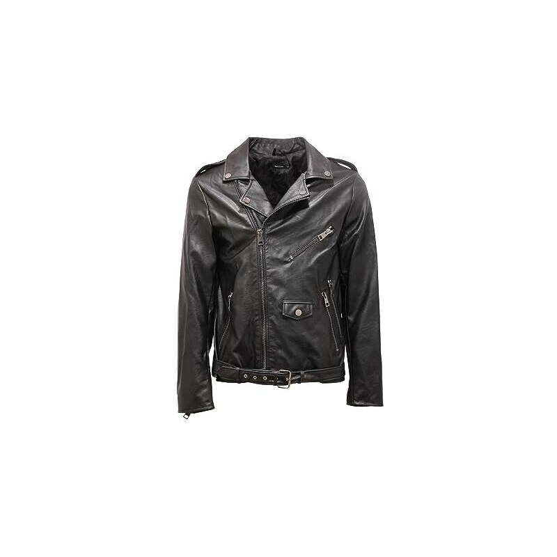 IMPERIAL 5122AR giubbotto uomo chiodo man veg leather jacket black L Stileo