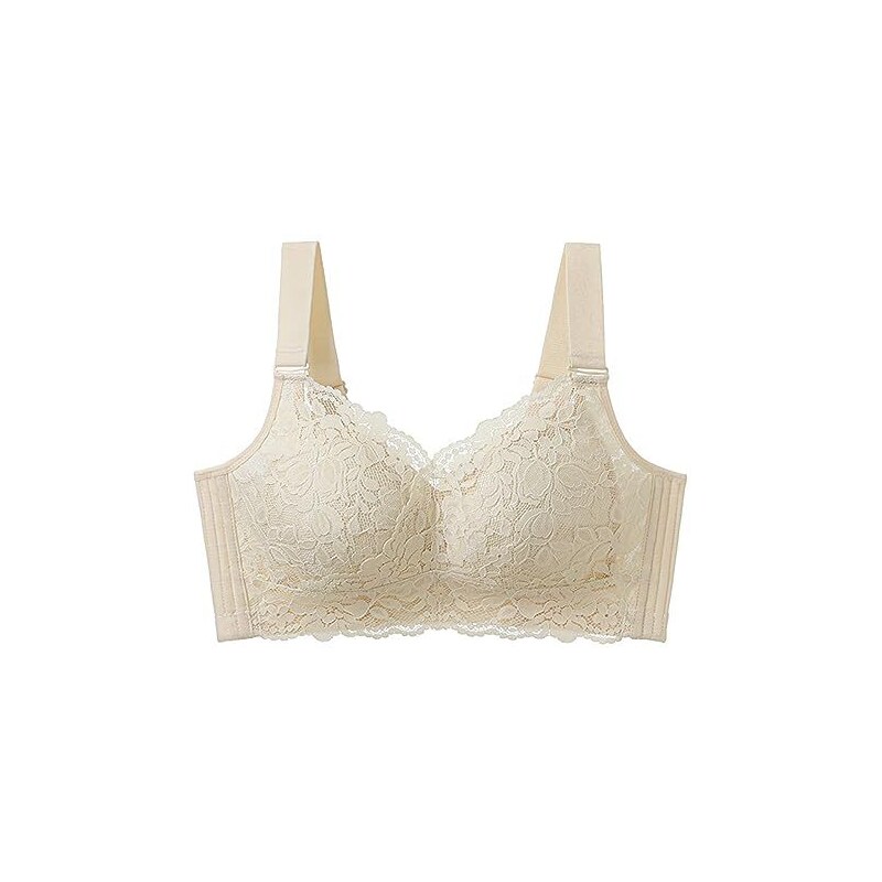 Reggiseno Donna Senza Fili Coppa Intera Pizzo Push-up - Canotta Lingerie 2021