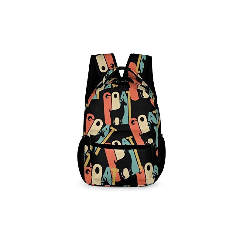 Roffatide Anime Cinnamoroll Melody Kuromi All Over Print Zaino Casual Laptop Zaino Viaggio Escursionismo Zaino, Kurom Black