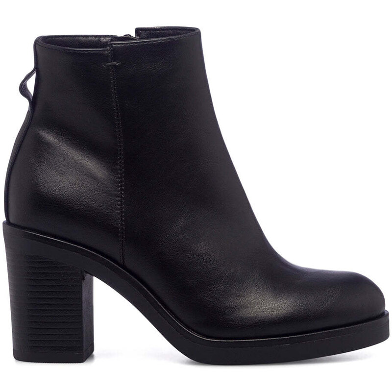 Bottines Femme Cuir Noir - Talon Aiguille, Fermeture éclair, Pointure EU 36-39