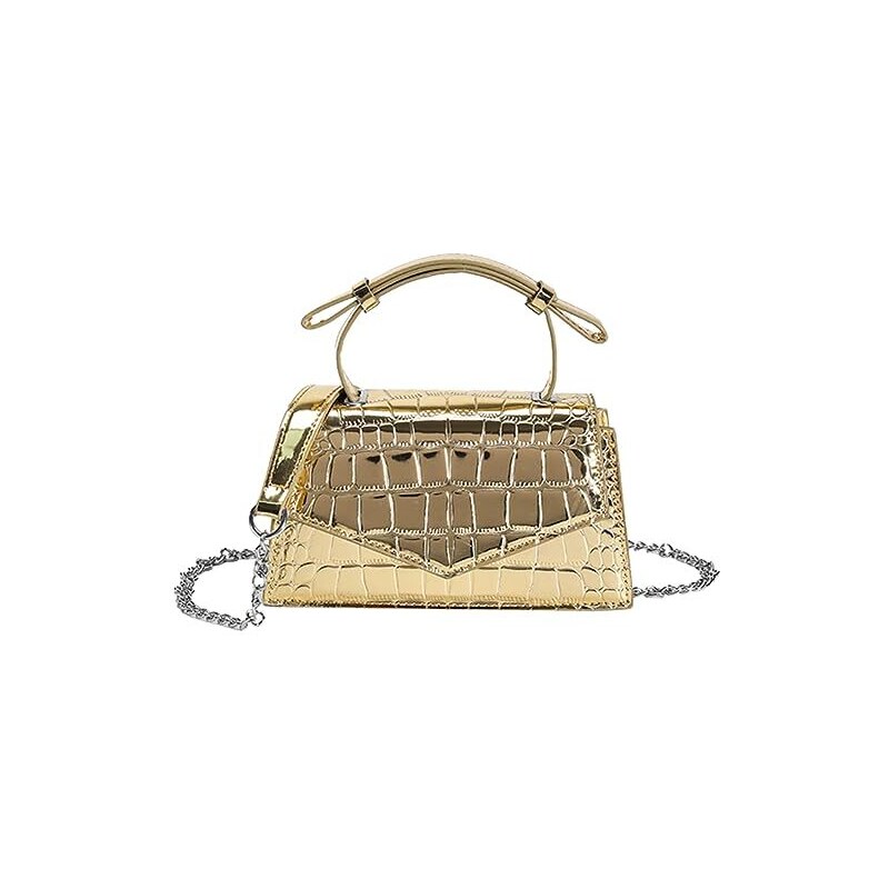 Borsa A Tracolla Donna LA FESTIN In Pelle Scamosciata Con Catena - Elegante, Spaziosa, Tracolla Regolabile - Colore Denim Blue, Perfetta Per Lavoro, Shopping E Serate - 4
