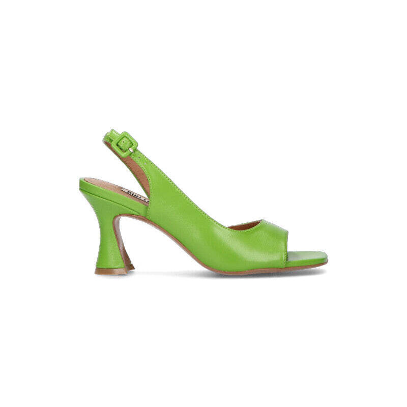 REBECCA VAN DIK Sandalo donna verde in pelle SANDALO