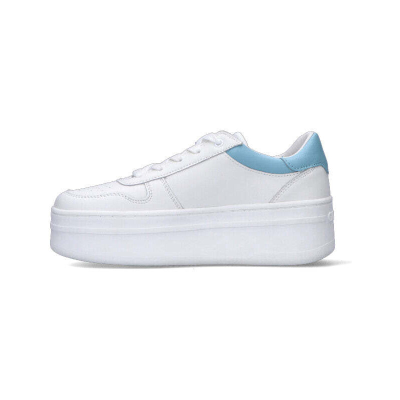 GUESS Sneaker donna bianca/azzurra in pelle SNEAKERS