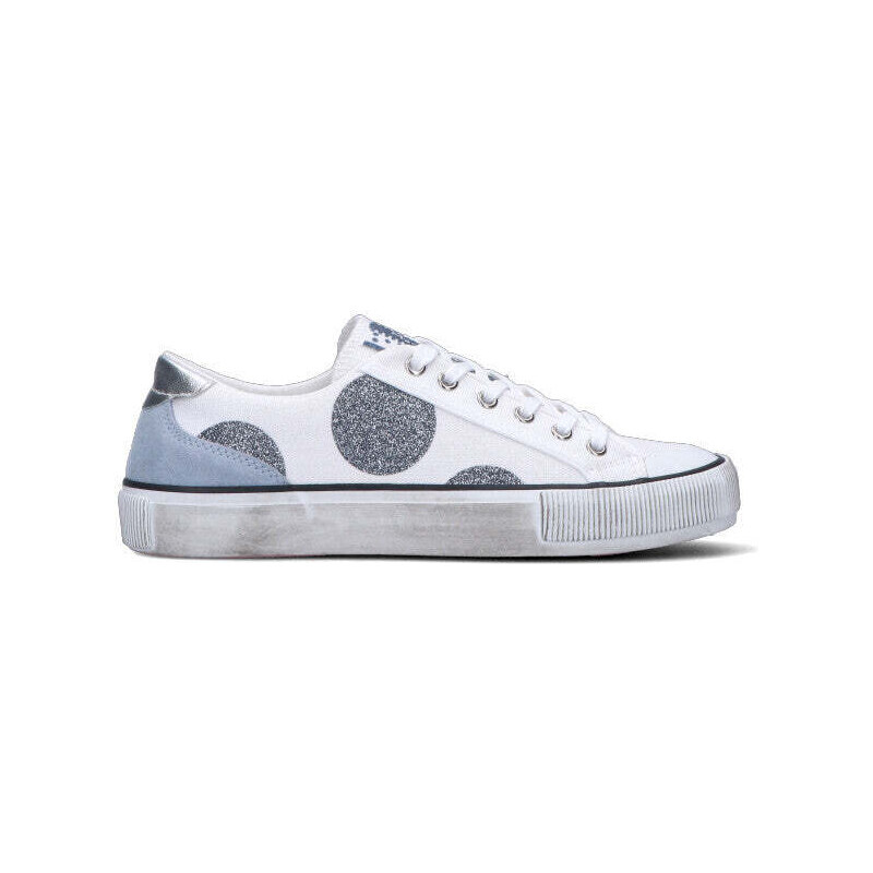 MANILA GRACE Sneaker donna bianca/argento/azzurra SNEAKERS