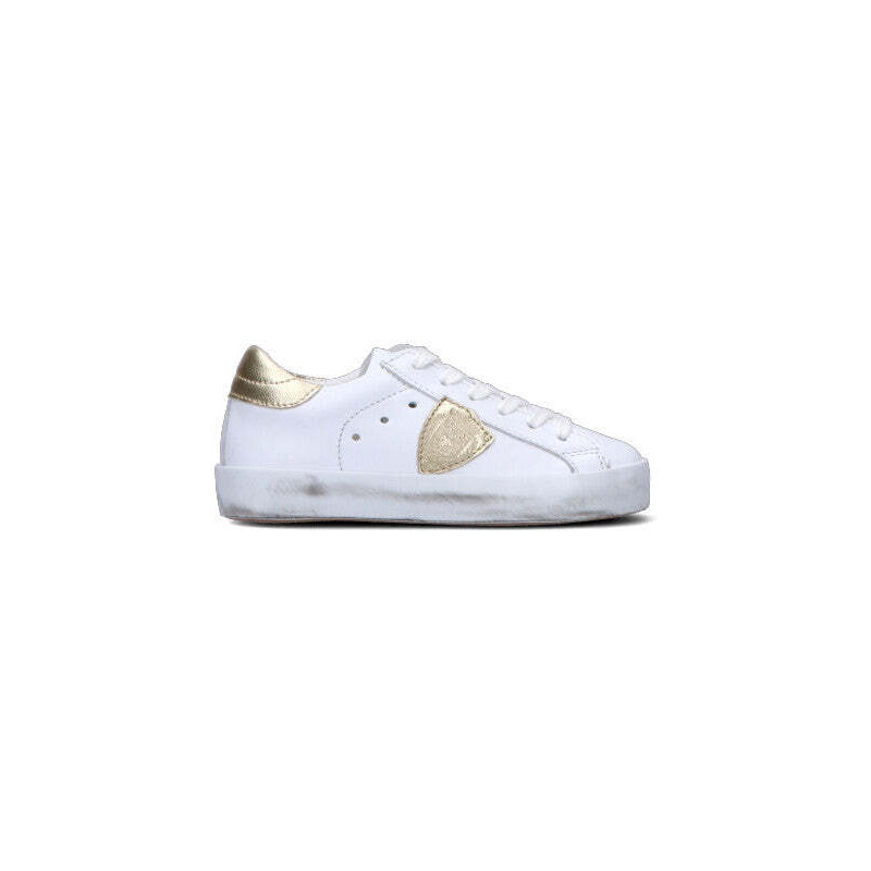 PHILIPPE MODEL Sneaker bimba bianca/gialla in pelle SNEAKERS