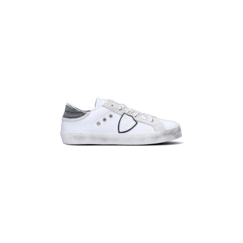 PHILIPPE MODEL Sneaker bimbo bianca/grigia in pelle SNEAKERS