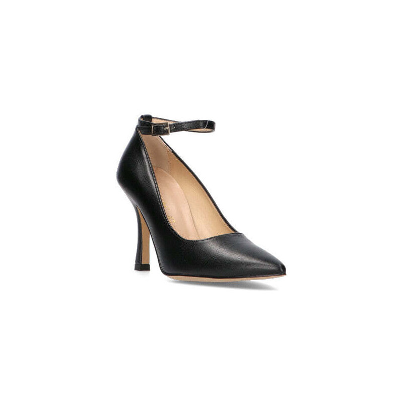 Sam Edelman Décolleté Essa Donna In Pelle Nera - Tacco 9,5 Cm Con Fibbia, Taglia 37 EU