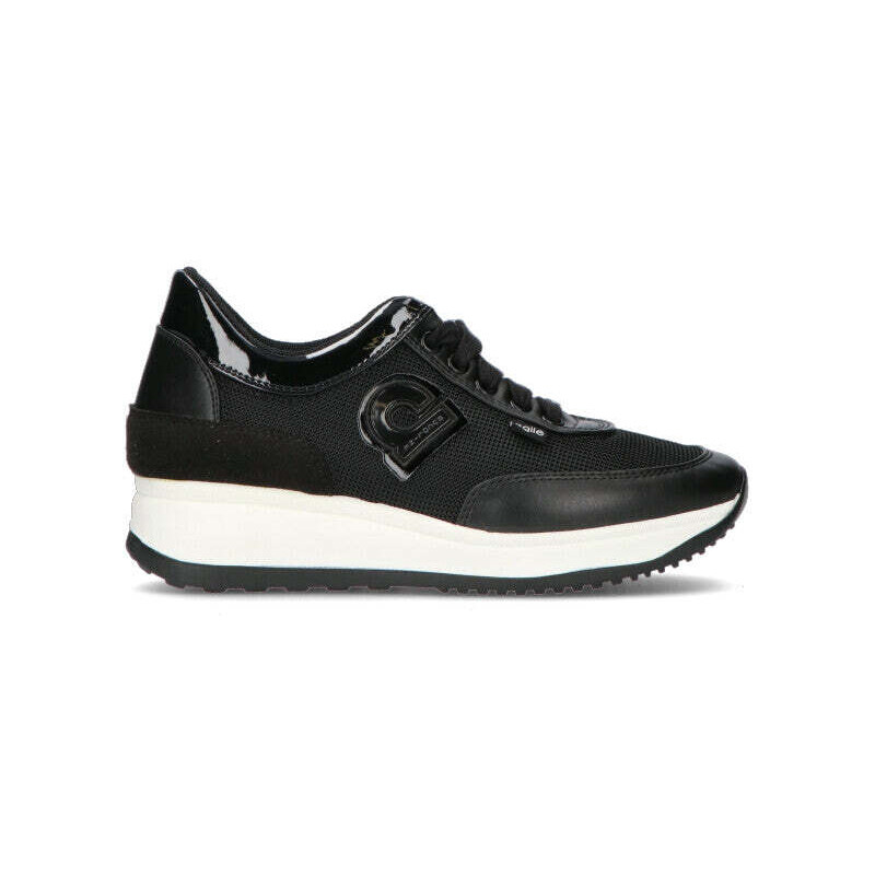 AGILE BY RUCOLINE RUCOLINE Sneaker donna nera in pelle SNEAKERS