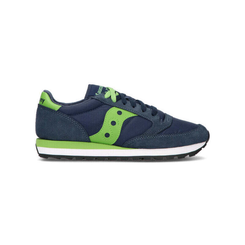 SAUCONY Sneaker uomo blu/verde in suede SNEAKERS
