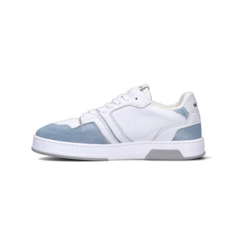 WOMSH Sneaker donna bianca/azzurra in pelle SNEAKERS