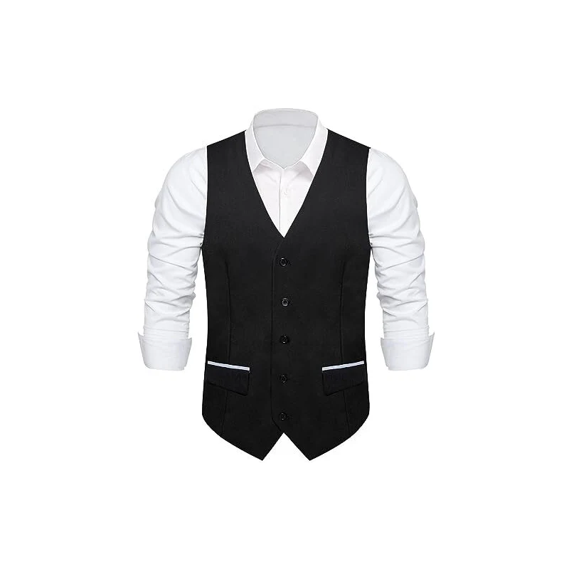 Gilet homme argenté satin avec boutons couverts Gilet Livré avec