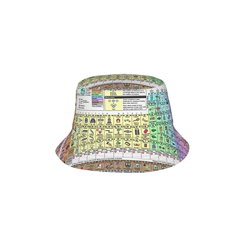 1pz cappello a secchiello unisex con tesa larga