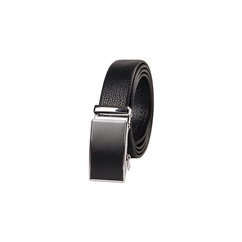 Cinture Da Uomo Cintura Con Fibbia Automatica In Lega Di Moda Business Cinture Da Uomo Casual In Vera Pelle Fascia In Va Di Alta Qualà Di Lusso 3.5cm - Foto 8