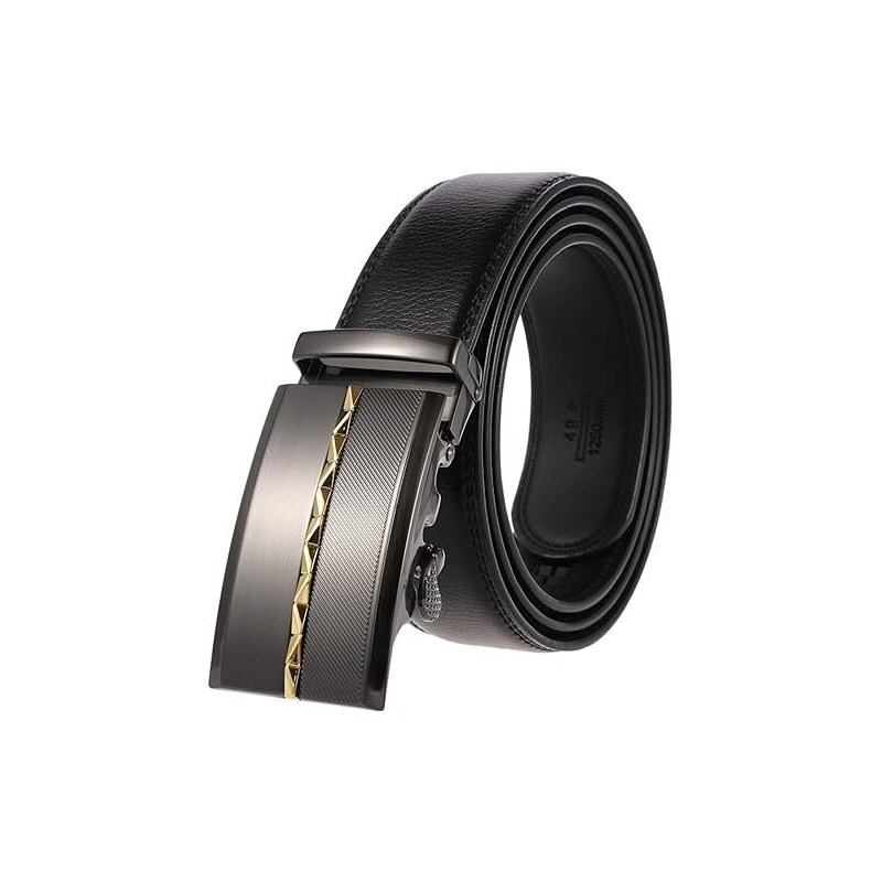 Cintura Da Uomo In Pelle Con Fibbia Automatica Pura
