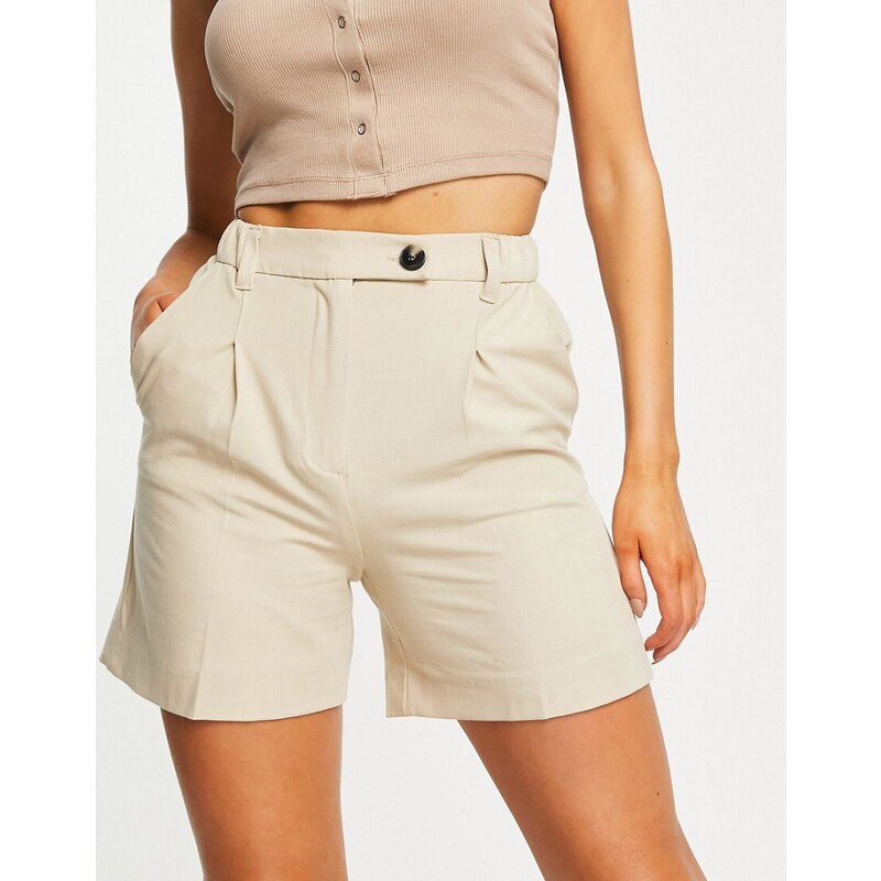 ABREL Pantaloncini Estivi Donna – Morbido Cotone Con Elastan, Taglio Dritto, Tasche Laterali E Cerniera