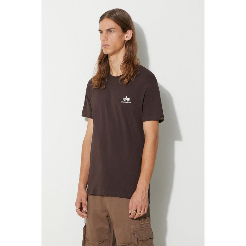 Alpha Industries t-shirt in cotone Basic T Small Logo 188505.696