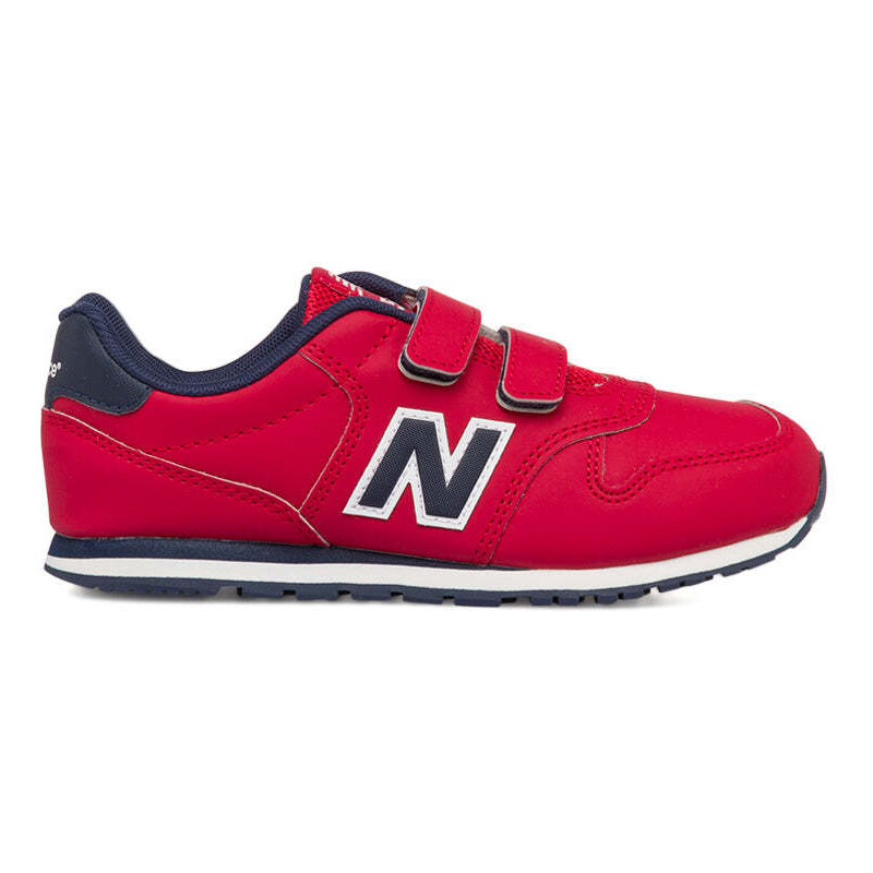 Sneakers rosse da bambino con doppio velcro New Balance 500