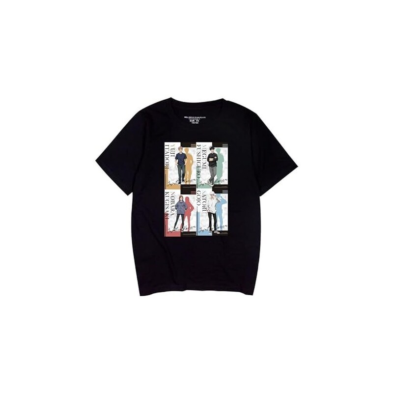 T-shirt Unisex Jujutsu Kaisen Toji Fushiguro Con Spada - Maglia Anime Nera My01xop