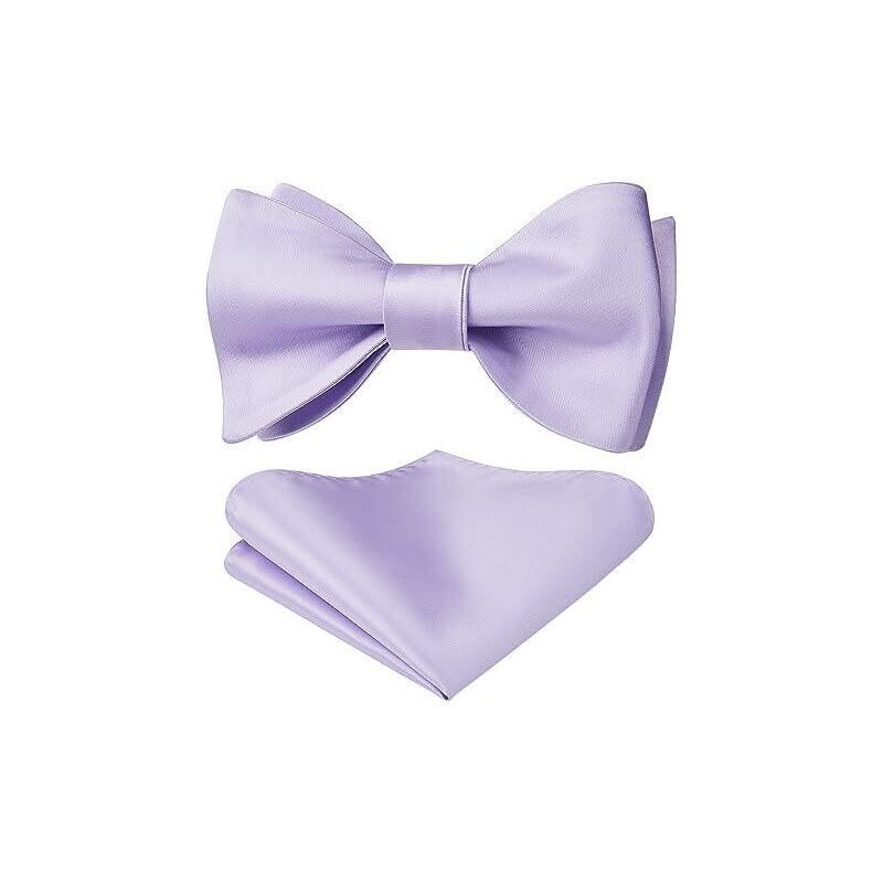 Papillon Classico Uomo Preannodato – Farfalla 12x6 Cm, Chiusura A Gancio Regolabile, In Seta Artificiale Poliestere