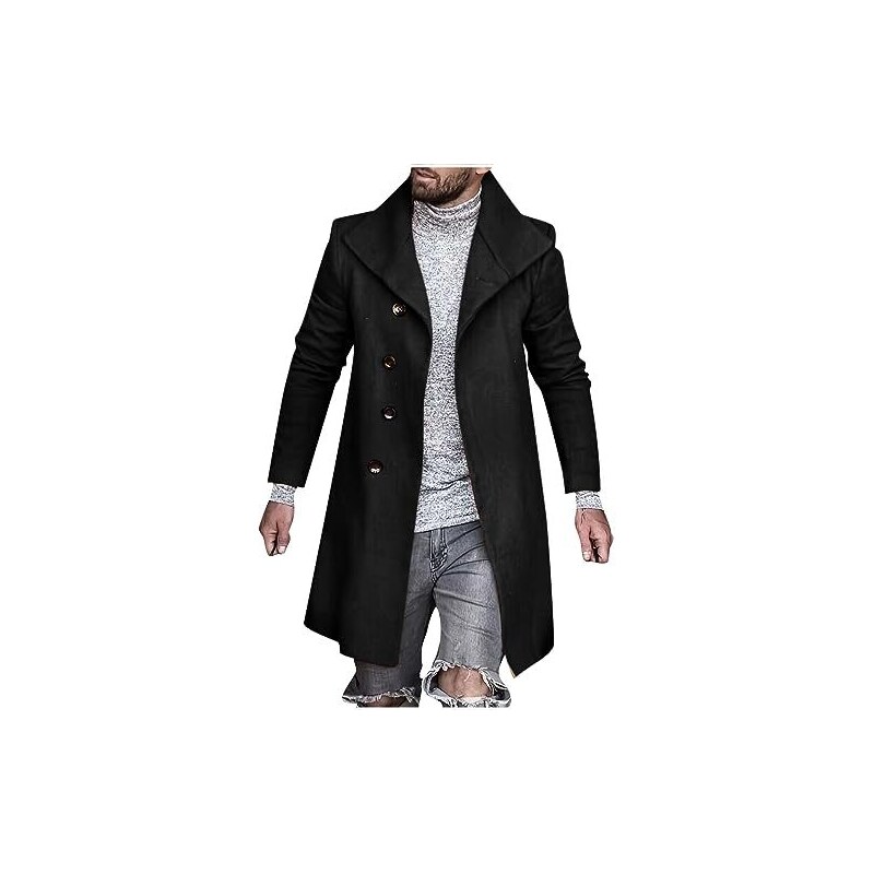 WAZHAKU Gilet da uomo vintage, slim fit, blazer, gilet da matrimonio, elegante, casual, da uomo, per matrimoni, feste, affari, Azzurro, M