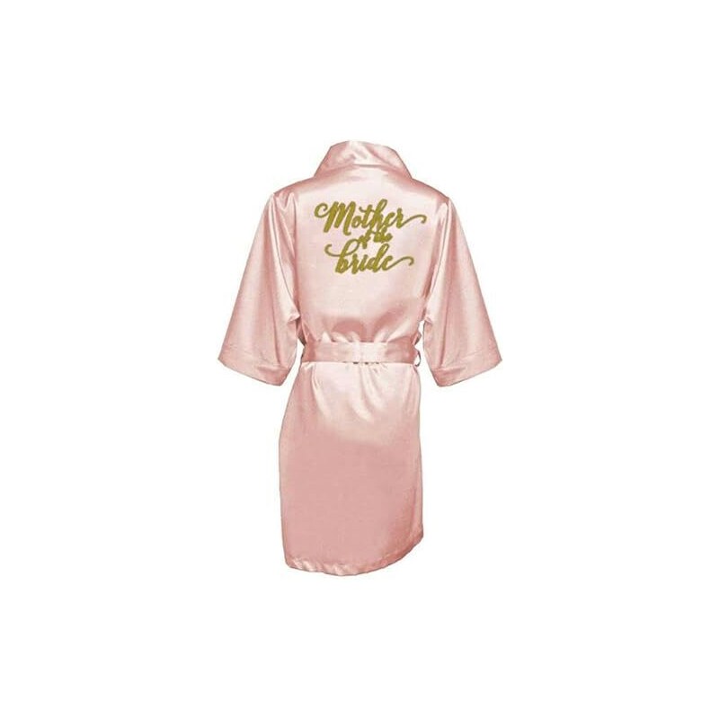 RSLOVE Accappatoio Kimono In Raso Per Damigella D'Onore - Vestaglia Sposa Con Ricamo, Taglie S-XXL