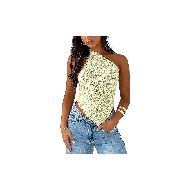Débardeur Femme F**K - Motif "Fuck Effek Pizzo" - Noir Et Vert - Neuf Avec étiquettes