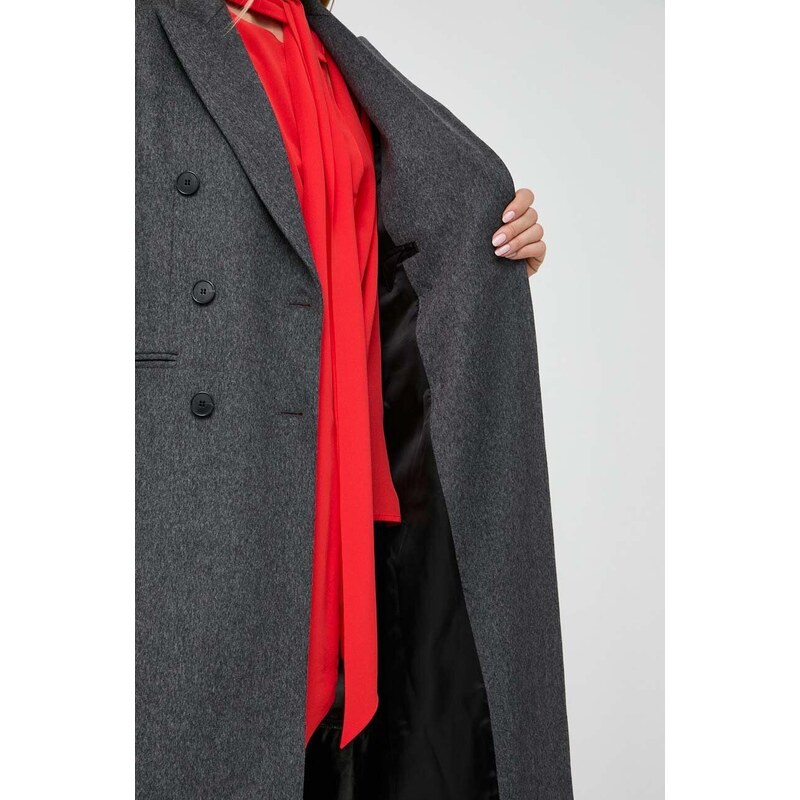 Victoria Beckham cappotto in lana colore grigio