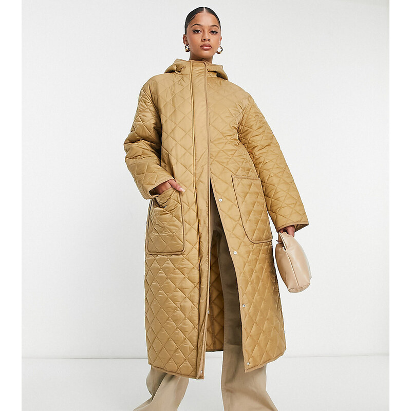 Trench Coat Long Puffer Coat Women's Asos ASOS DESIGN