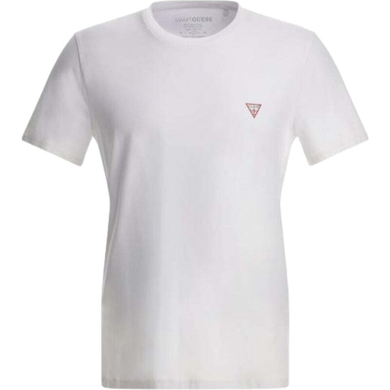 Guess t-shirt slim bianca logo piccolo M2YI24 J1314