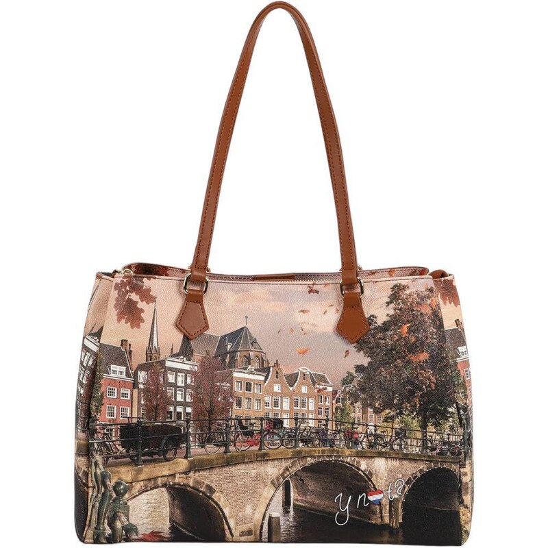 YNot tote bag YES594F4 stampa Autumn River