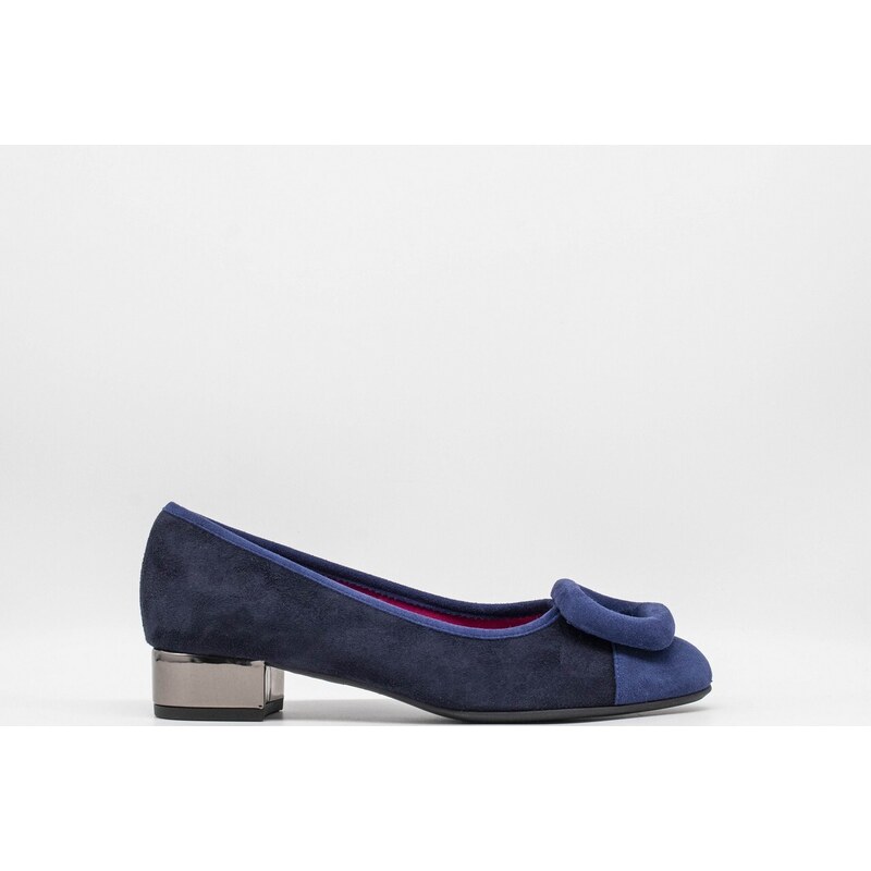 Betsey Johnson Babe Décolleté Donna - Tacco Gattino, Punta Aperta, Decorazioni Di Perle, Colore Blu