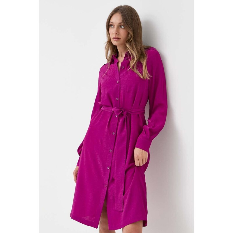 Pinko vestito con aggiunta di seta colore violetto