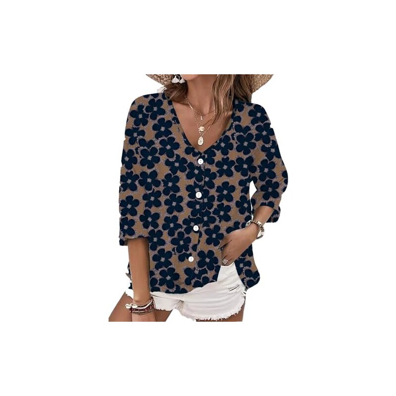 Nuova gacca casual da donna n stle retrò da pendolare, con collo