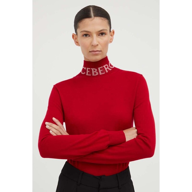 Iceberg maglione in lana donna colore rosso