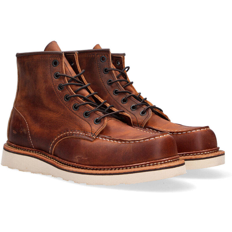REDWING Boot Red Wing 1907 Moc-Toe pelle cuoio used