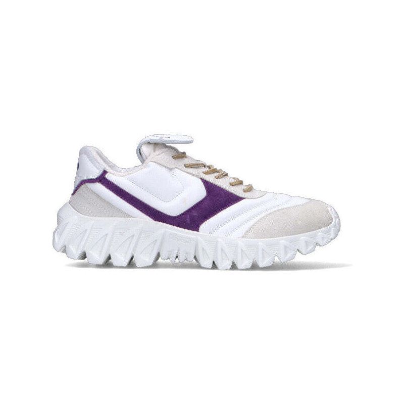 PANTOFOLA D'ORO Sneaker donna bianca/viola in pelle SNEAKERS