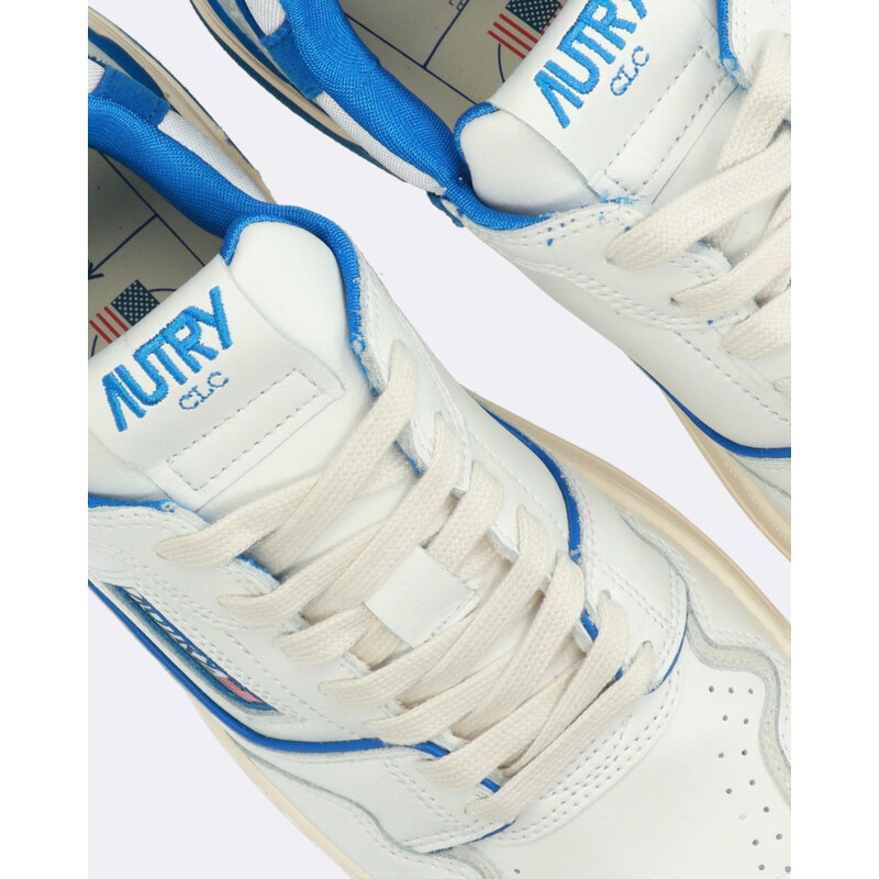 Autry Sneakers Basse CLC Bianche e Blu